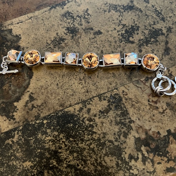 MYKA- RABAT SWAROVSKI Golden Yellow CRYSTAL NECKLACE & Bracelet - Picture 7 of 9